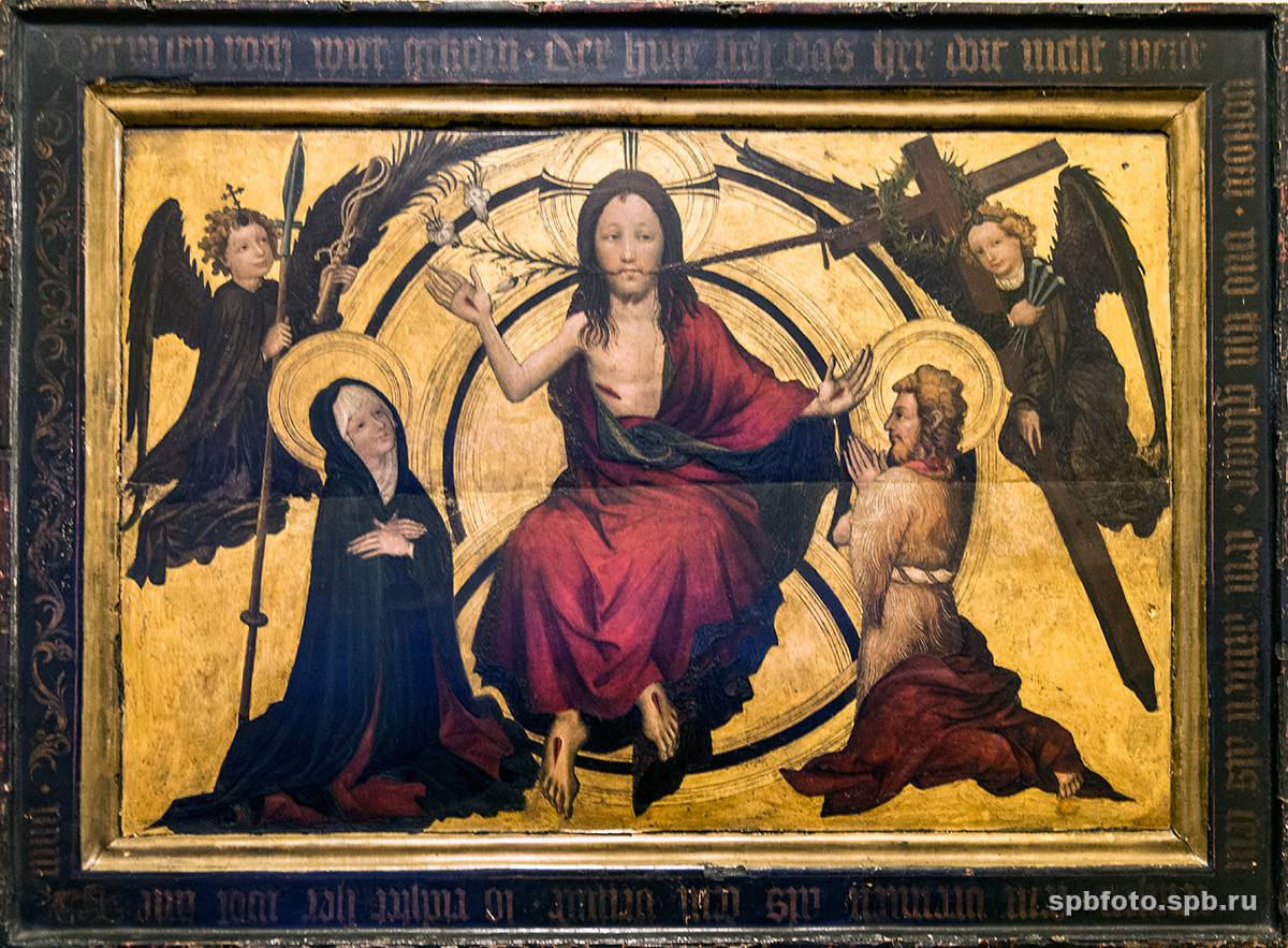 Христос на страшном суде. XV век. Северная Германия. Неизвестный  художник. Эрмитаж.
