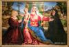 Мадонна с младенцем и заказчиками. Якопо Пальма Старший (Якопо Негретти) Италия XV -XVI века.